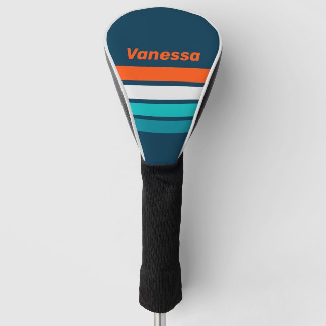 Bluebottle Echo Across Striping with Name Golf Headcover (Vorderseite)