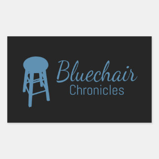 Bluechair-Sticker Rechteckiger Aufkleber