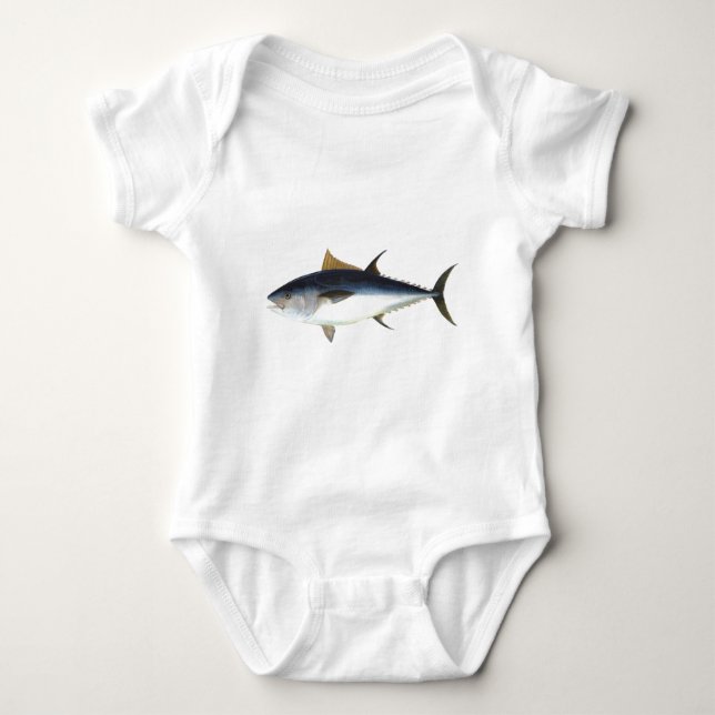 Bluefin-Thunfischillustration Baby Strampler (Vorderseite)