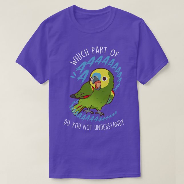 BlueFronted Amazon Parrot Aaa T-Shirt (Design vorne)