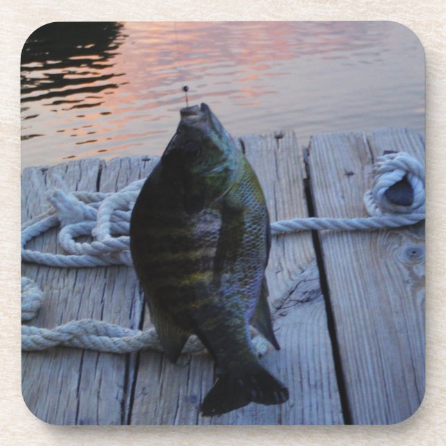 Bluegill at sunset Lake Arrowhead Untersetzer (Vorderseite)
