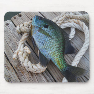 Bluegill auf Dock Mousepad
