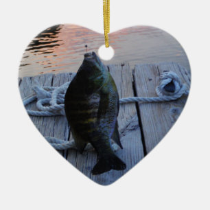 Bluegill bei Sonnenuntergang Lake Arrowhead Keramikornament