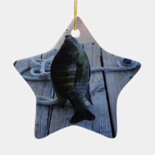 Bluegill bei Sonnenuntergang Lake Arrowhead Keramikornament