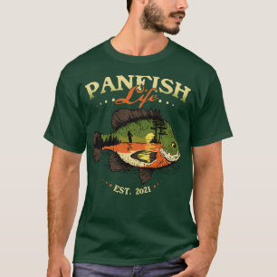 Bluegill Fischen Art Vintage Art Panfish Life T-Shirt