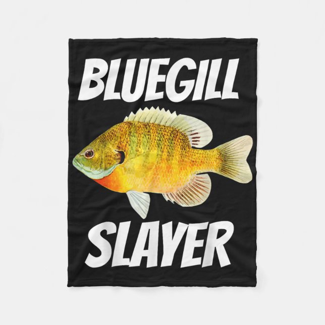 Bluegill Slayer Fischen  Fleecedecke (Vorderseite)