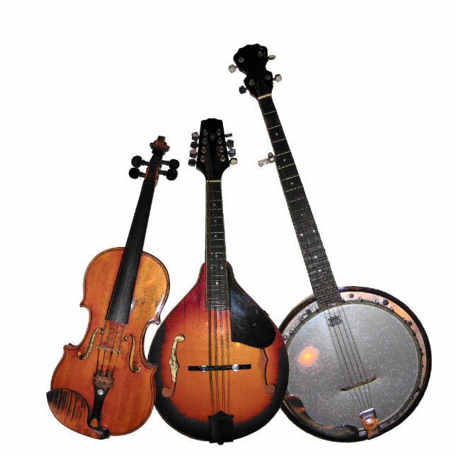 Bluegrass-Band Freistehende Fotoskulptur (Vorne)
