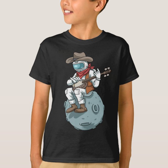 Bluegrass Banjo Country Music Banjo Geschenk Cowbo T-Shirt (Vorderseite)