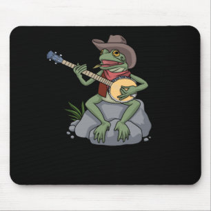 Bluegrass Banjo Frog Country Music Gift Banjo Mousepad