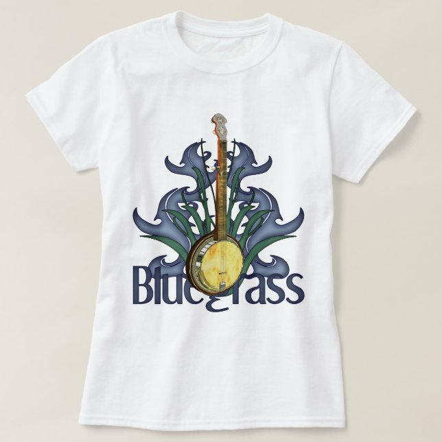 Bluegrass-Banjo-Musik T-Shirt (Design vorne)