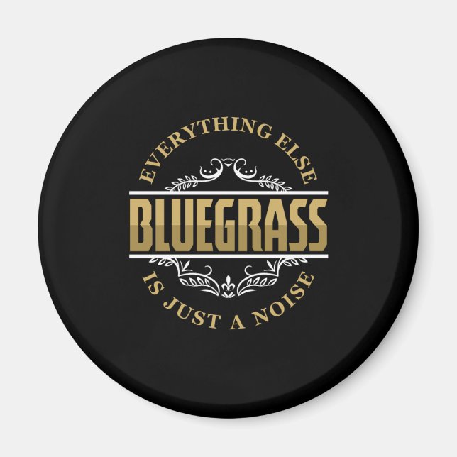 Bluegrass Country Music Banjo Mandolin Band Gesche Magnet (Vorne)