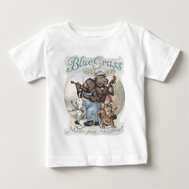 Bluegrass-Lebewesen durch Mudge Studios Baby T-shirt (Vorderseite)