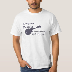 Bluegrass-Mandoline - das ganzes Schlagzeug, das T-Shirt