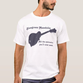 Bluegrass-Mandoline - das ganzes Schlagzeug, das T-Shirt