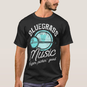 Bluegrass Music Guitar Player und Funny Banjo Inst T-Shirt