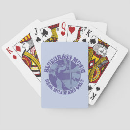 Bluegrass Music Real Musicals Nur Blaue Spieler Spielkarten