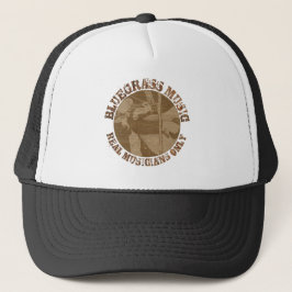 Bluegrass Music Real Musicians Only Wood Players Truckerkappe