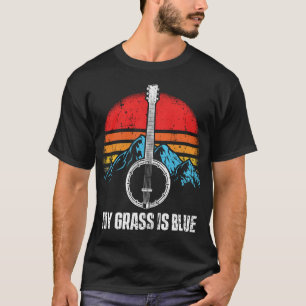 Bluegrass Musical Banjo Player Music Mountains T-Shirt