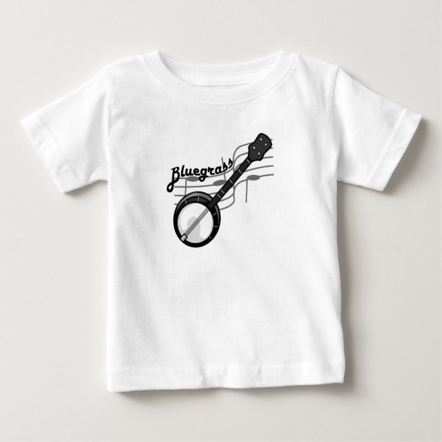 Bluegrass-Musik mit Banjo Baby T-shirt (Vorderseite)