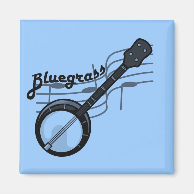 Bluegrass-Musik mit Banjo Magnet (Vorne)