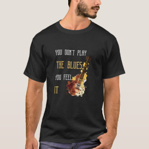 Bluegrass spielt Gitarre der Blues T-Shirt