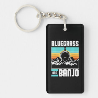 Bluegrass und Banjo Schlüsselanhänger