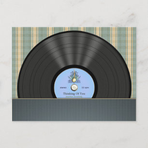 Bluegrass Vinyl Record Personalisierte Postkarten