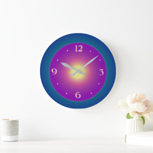 Bluegreen Atmosphérique avec horloge centre violet