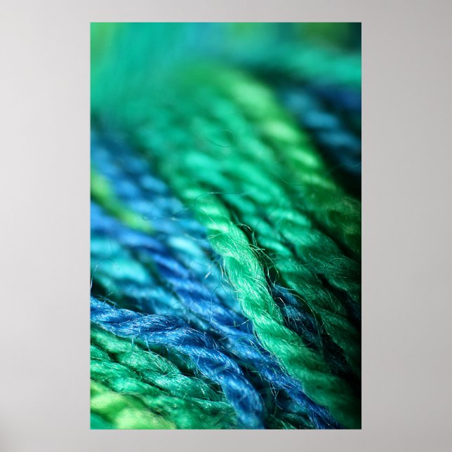 BlueGreenWool Poster (Vorne)