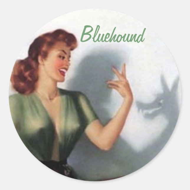 Bluehound Shaddow Sticker (Vorderseite)