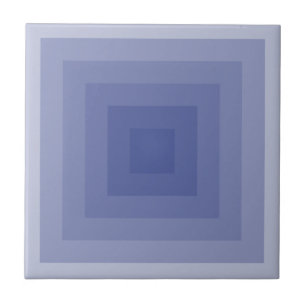 Blueish Lila Square Geometric Fliese