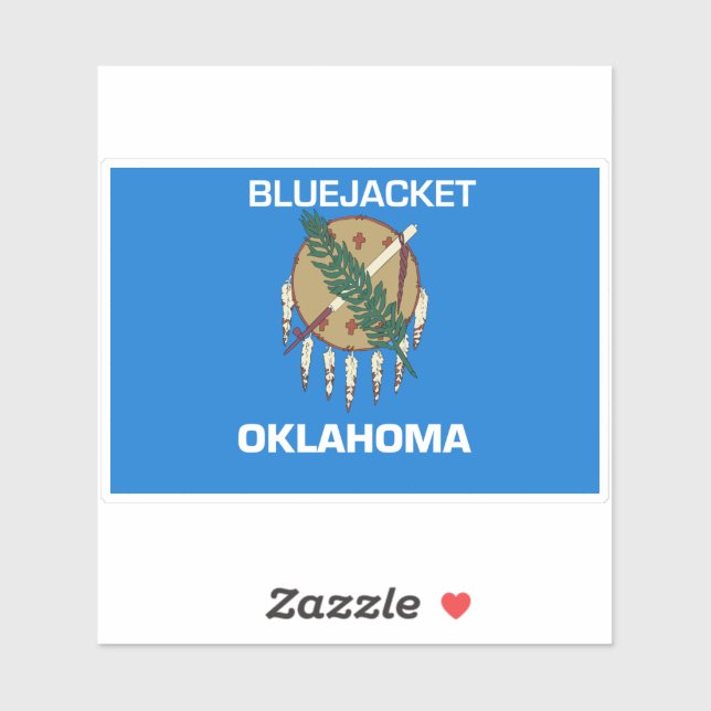 Bluejacken Oklahoma Aufkleber (Blatt)