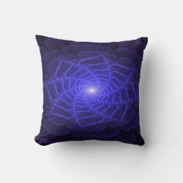 BlueLotus Fractal Art Throw Pillow Kissen