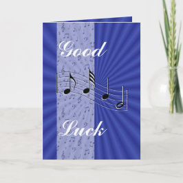 BlueMusicnote-Streifen beliebig anpassen Karte