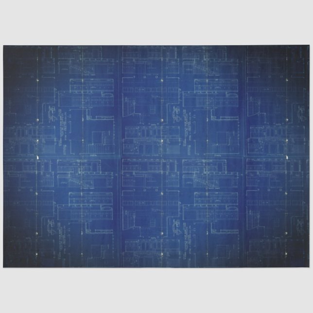 Blueprint 18lb Decoupage Sheet Seidenpapier (Vorderseite)
