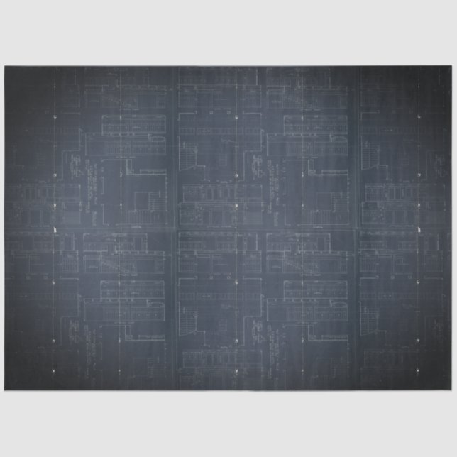 Blueprint 18lb Decoupage Sheet Seidenpapier (Vorderseite)