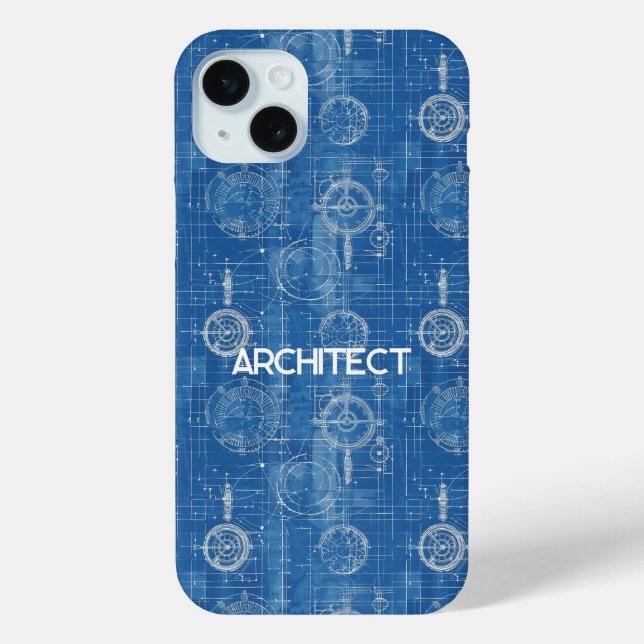 Blueprint Architect Case-Mate iPhone Hülle (Rückseite)