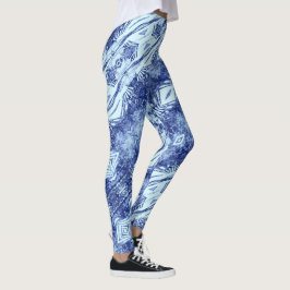 Blueprint Blue Diagonal Leggings