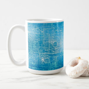 Blueprint für kühne Träume Kaffeepause Tasse