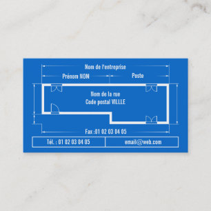 blueprint visitenkarte