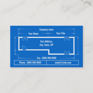 blueprint visitenkarte