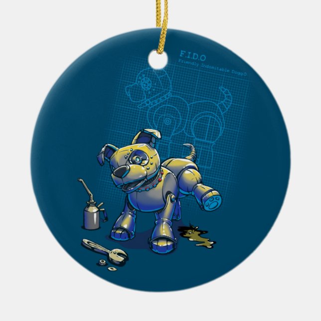 Blueprints für Bestie Keramik Ornament (Vorne)