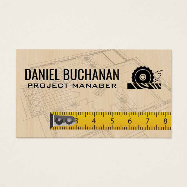 Blueprints | Holz | Tape Measure | Bau (Vorderseite)