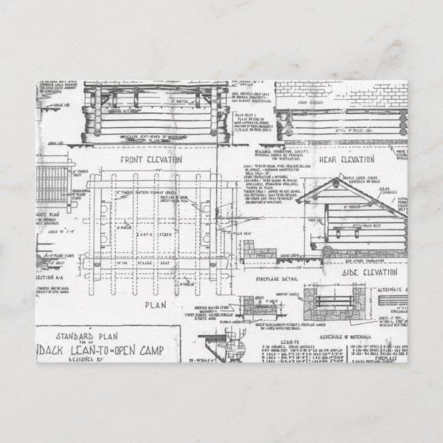 Blueprints Postkarte (Vorderseite)