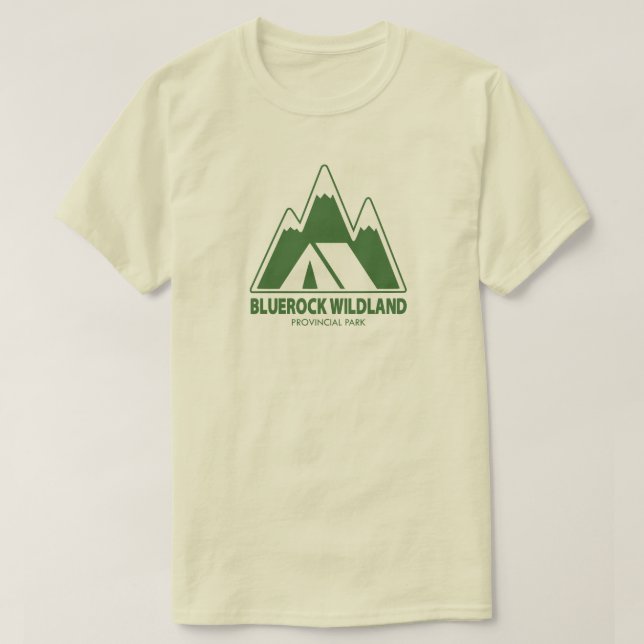 Bluerock Wildland Provincial Park Camping T-Shirt (Design vorne)
