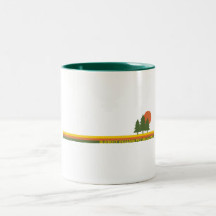 Bluerock Wildland Provincial Park Pine Trees Sun Zweifarbige Tasse