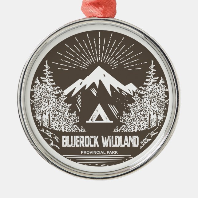 Bluerock Wildland Provinzialpark Ornament Aus Metall (Vorne)