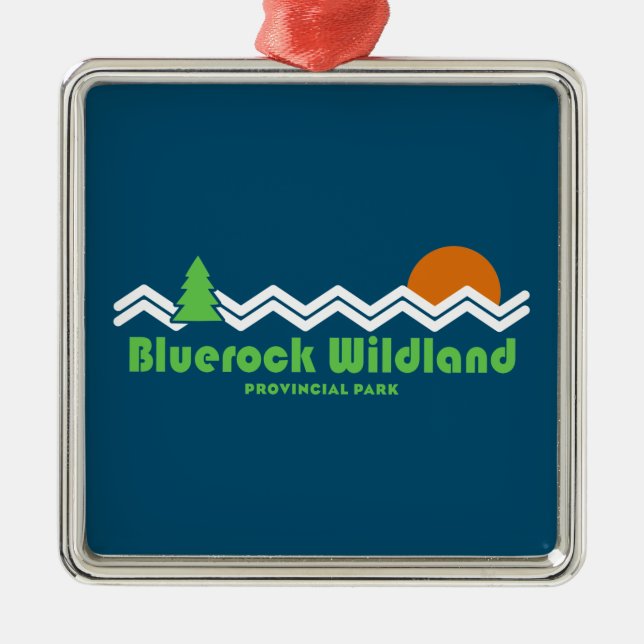 Bluerock Wildland Provinzialpark Retro Ornament Aus Metall (Vorne)