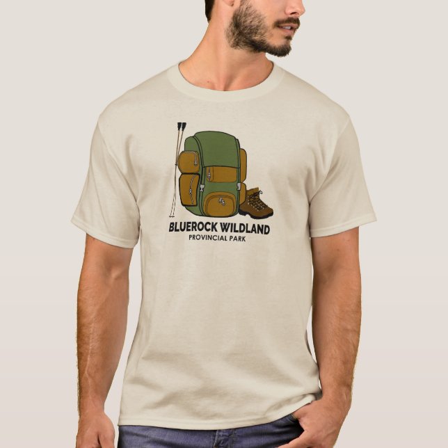 Bluerock Wildland Provinzpark Backpack T-Shirt (Vorderseite)