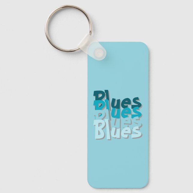 Blues Acrylic Schlüsselanhänger (Vorderseite)